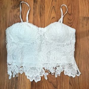 White Floral Festival Crop